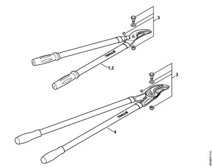 Filler nozzle for chain oil - Å karje za rezanje vej z obvodom della Marca Stihl